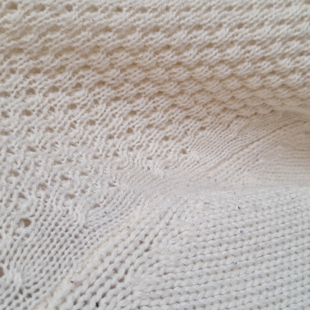 Streetwear Society Off-white/Cream Cable knit style cardigan - Picture 7 of 8